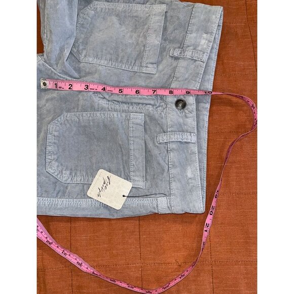 NWT Free People Pearl Blue High Time Kick Flare Mid Rise Slim Fit Pant Women siz - Picture 10 of 12